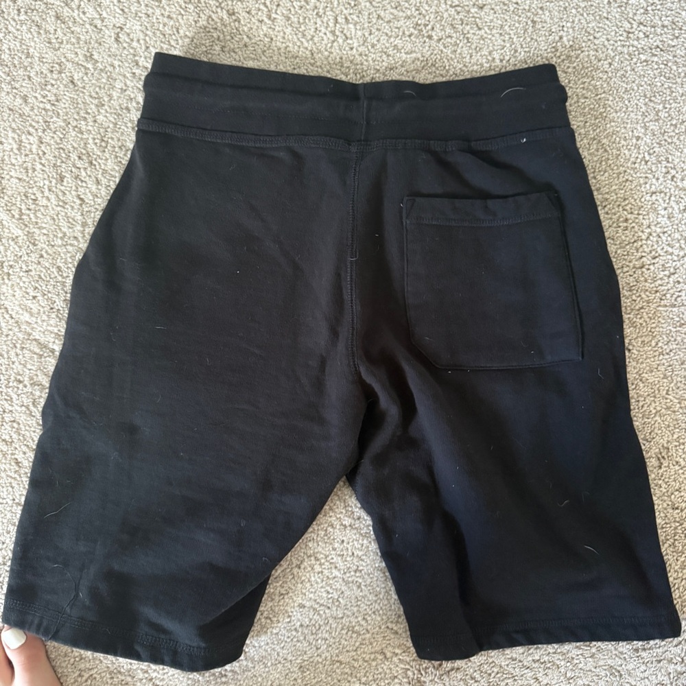 Love Black Athletic Shorts with Colorful Skull Design - Picture 2 of 3